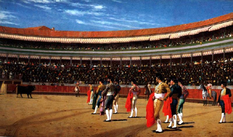 Plaza de Toros  : The Entry of the Bull, Jean Leon Gerome